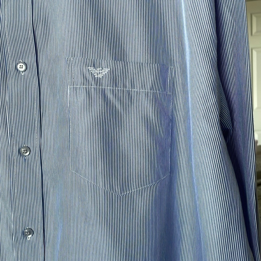 ♥️Giorgio Armani♥️ Le Collezioni Mens Button down dress shirt size 45 - Picture 4 of 5